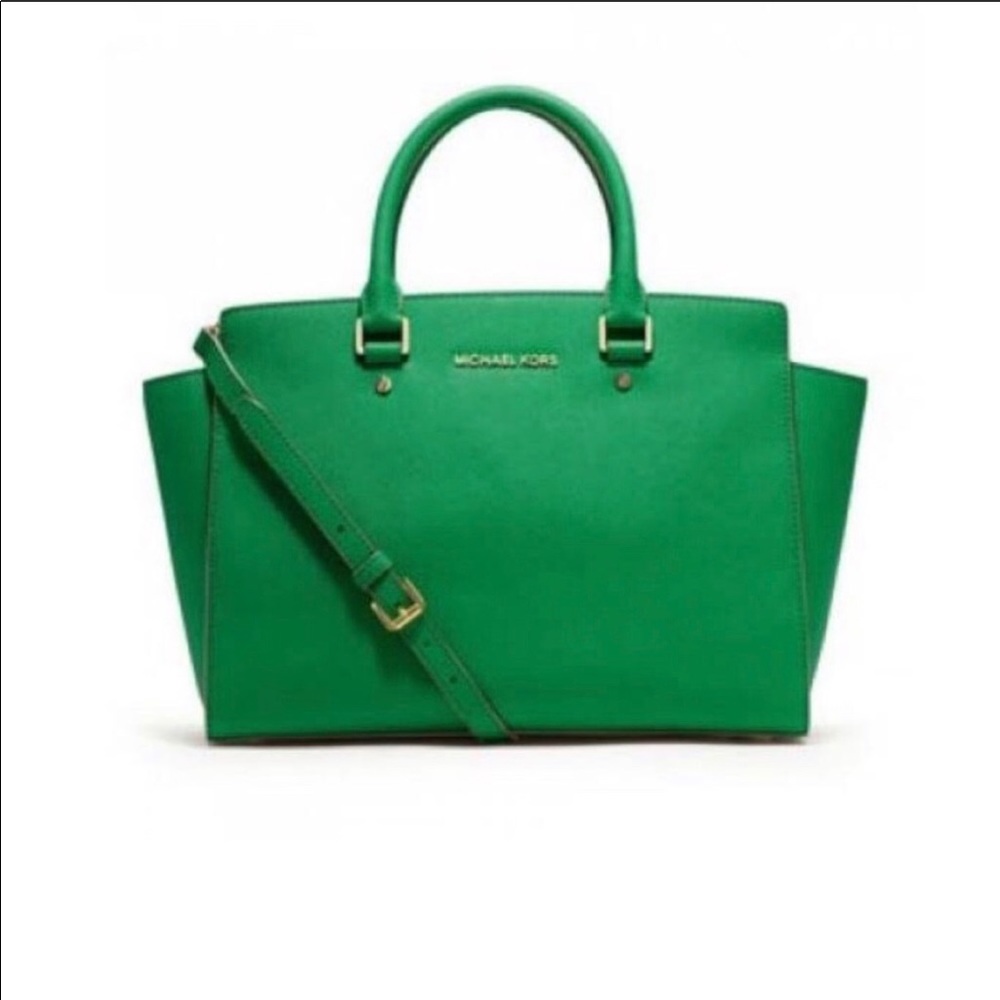 AUTHENTIC Micheal Kors Saffiano Leather Satchel